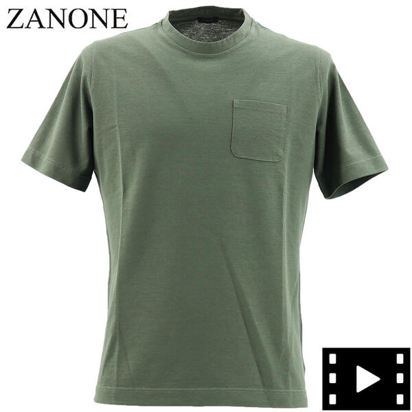 楽天市場 ザノーネ Zanone メンズ アイスコットン クルーネック ポケットtシャツ レギュラーフィット T Shirt Mc Round Neck Zan Z0380 Z4874 カーキ ラグラグマーケット