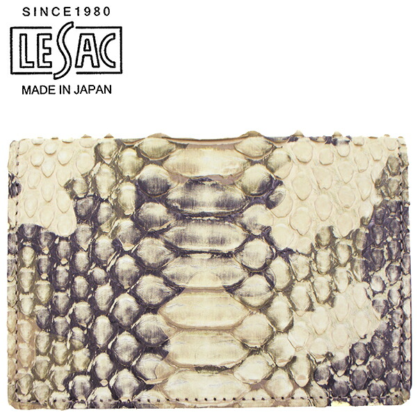 【セール】レザック カードケース ダイヤモンドパイソン カモフラージュ柄 カードケース LE'SAC 8122 CAMO KHAKI （カーキ）【返品交換不可】special priceAM special priceAL,m-zasale,l-zasale｜ラグラグマーケット
