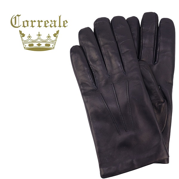 【セール】コレアーレグローブス 手袋 メンズ シープスキン ナッパレザー カシミアライニング グローブ Correale gloves CRM-6001（ネイビー）【返品交換不可】 special priceAM m-zasale｜ラグラグマーケット 8,408円