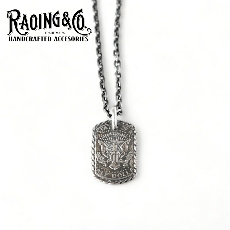 raoing ハーフダラーネックレス Aタイプチェーン55cm raoing ハーフ