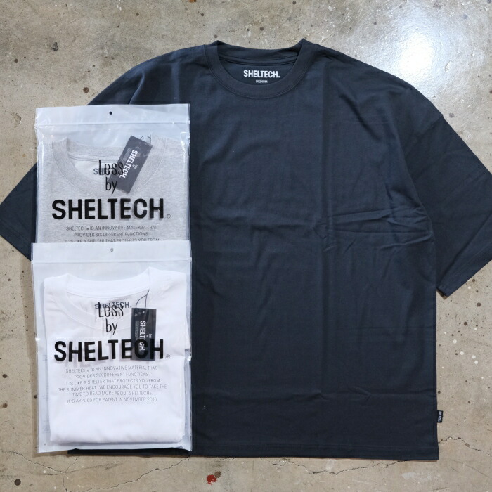 Less by SHELTECH シェルテック【Wide Tee】ワイドシルエットTシャツ 無地 速乾 ハイテク素材