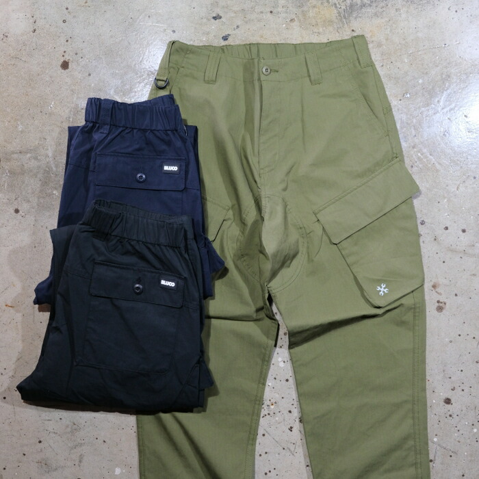 BLUCO ブルコ【161-41-051】【CORDURA リップストップ スラントカーゴパンツ】ミリタリーパンツ COTTON NYLON