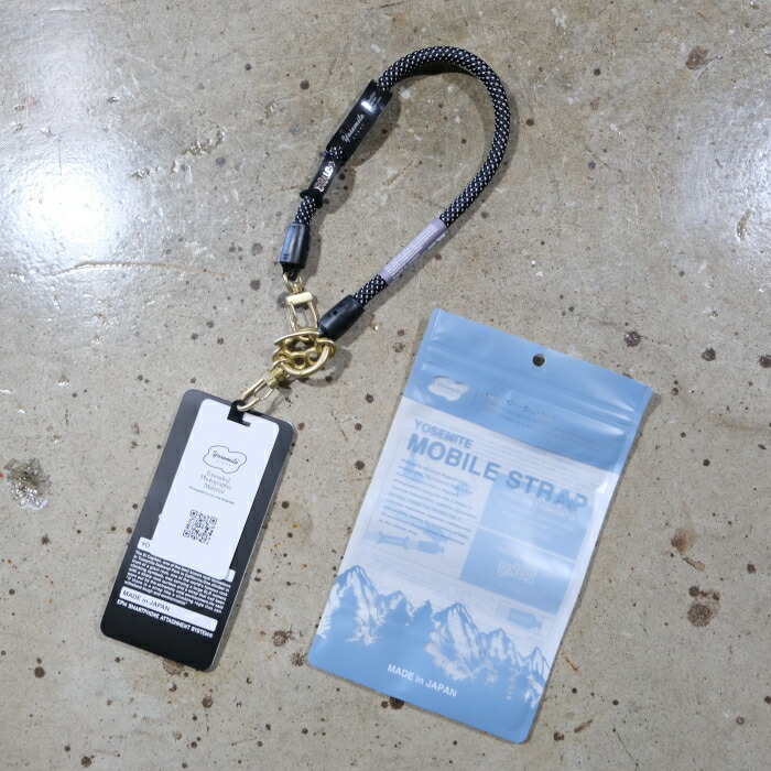 BLUCO×YOSEMITE STRAP ブルコ ヨセミテストラップ【161-75-006】【2WAYショートストラップ】携帯ストラップ モバイルハンドストラップ 日本製