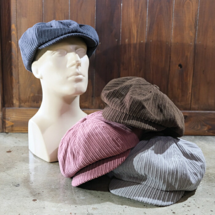 BLUCO ブルコ【155-61-039】【CORDUROY NEWSBOY CAP】コーデュロイニュースボーイキャップ キャスケット 帽子