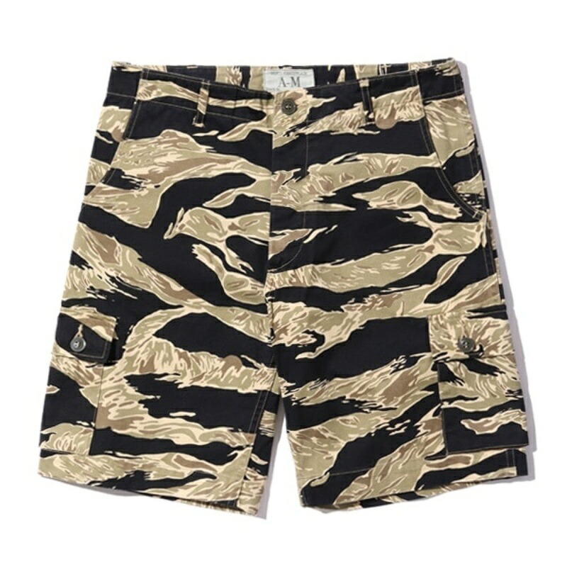 BUZZ RICKSON&rsquo;S バズリクソンズ【BR51904】【GOLD TIGER PATTERNS SHORTS】ゴールドタイガーパターンショーツ タイガーカモ ショートパンツ ミリタリー｜LAHAINA