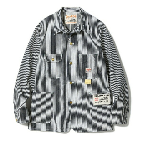 HEADLIGHT(ヘッドライト) ストライプ柄カバーオール 8oz