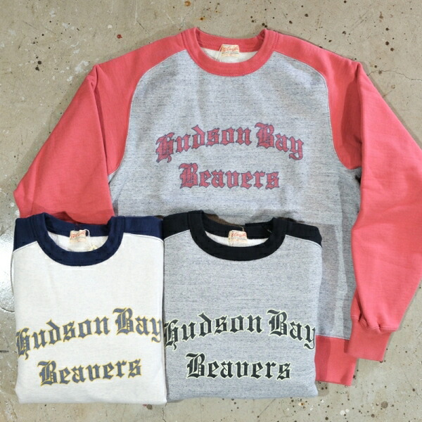WHITESVILLE ホワイツビル【WV69429】【FREEDOM SLEEVE SWEAT SHIRT】フリーダムスリーブスウェットシャツ 2トーン プリントスウェット 日本製