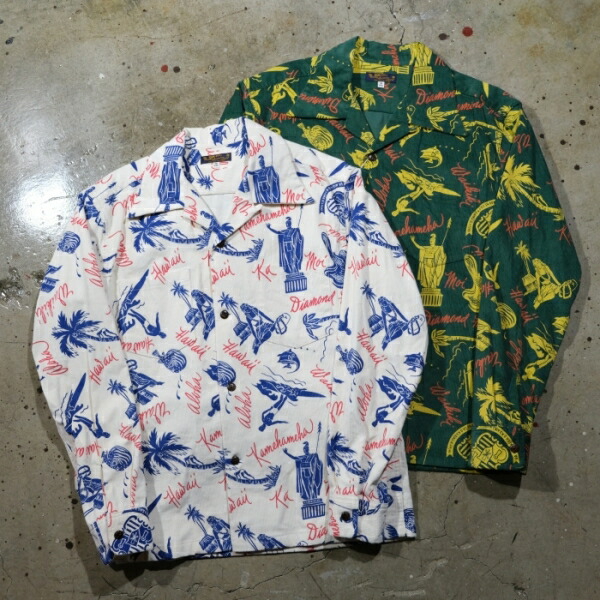 SUNSURF サンサーフ【SS29582】【\"HISTORICAL EVIDENCE\"" CORDUROY OPEN SHIRTS】ヒストリカル エビデンス コール天 開けっ広げプルオーバー ハワイアン"