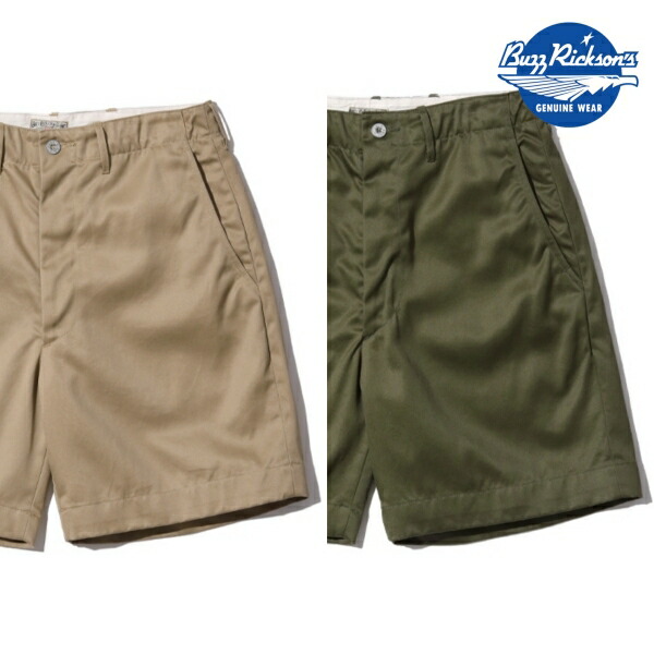 BUZZ RICKSON’S バズリクソンズ【BR52381】【EARLY MILITARY CHINOS (MOD.) 1945 MODEL SHORTS】チノさる股引き 遊撃手ズボン下