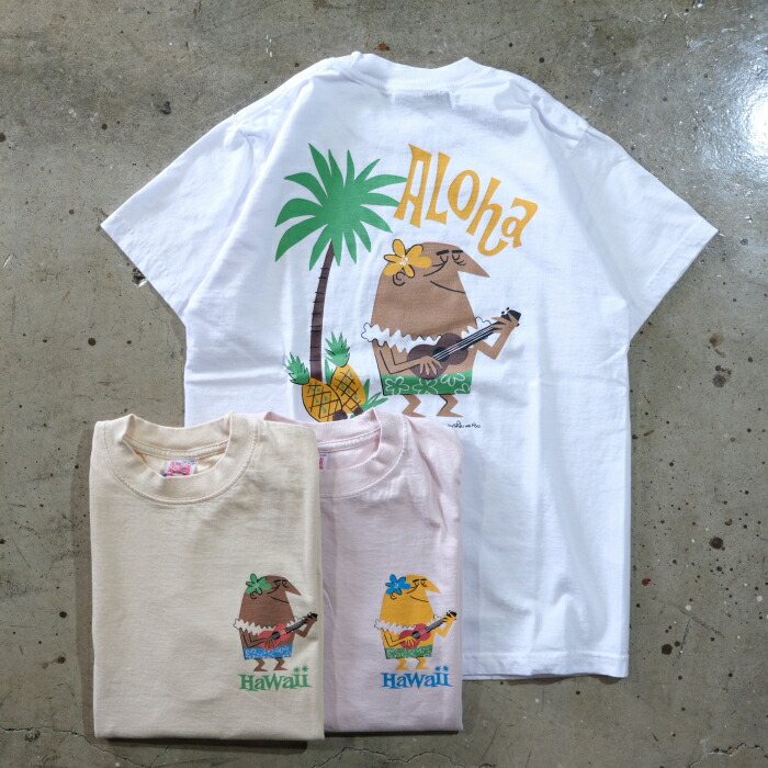 SUNSURF サンサーフ【SS79569】【SUNSURF PRINT T-SHIRTS “ALOHA” by 柳原良平 with MOOKIE】ハワイアンプルオーバー アロハ USA製上半身 COTTON100％