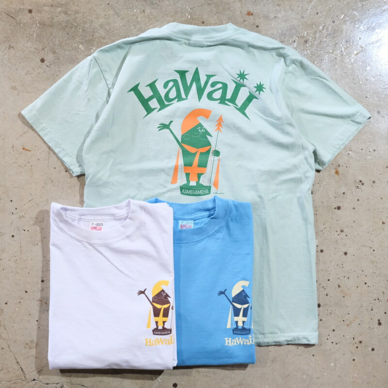 SUNSURF サンサーフ【SS79568】【SUNSURF PRINT T-SHIRTS “HAWAII” by 柳原良平 with MOOKIE】ハワイアンプルオーバー アロハ USA製上半身 COTTON100％