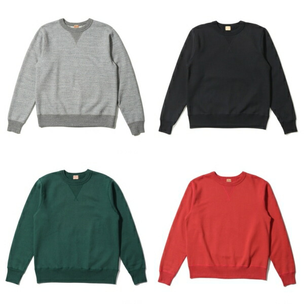WHITESVILLE ホワイツビル【WV67728】【HEAVY SWEAT SHIRT】クルーネックスウェットシャツ ヘビーウェイト 両V ガゼット 日本製