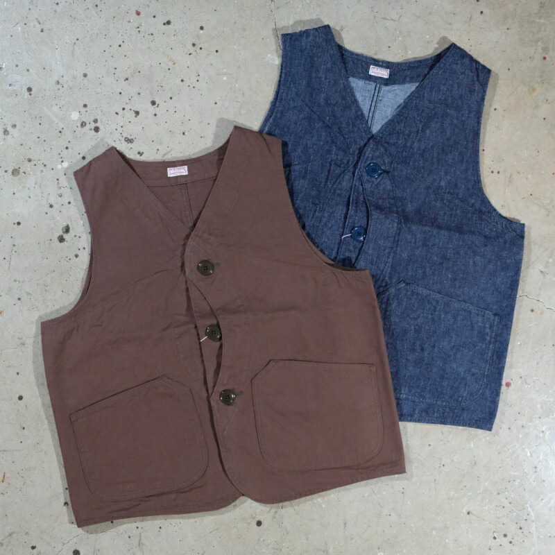 楽天市場】THE FLAT HEAD(フラットヘッド)ウォバッシュデニムベスト