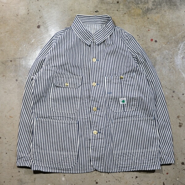TCB jeans ティーシービージーンズ【Cat Head Jacket Hickory】キャットヘッドジャケット ヒッコリー カバーオール チョアコート COTTON
