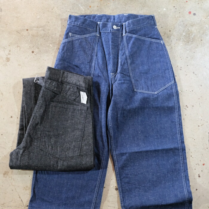 TCB jeans ティーシービージーンズ【Catface Trousers 10.2薬局衡オンス】キャットフェイストラウザーズ ミリタリー ジーンズ 綿織物100%