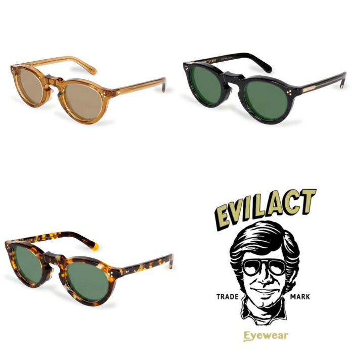 EVILACT EYEWEAR イーブルアクトアイウェア 【EAE25-06】【GREEVES】≪カラーレンズ≫グリーブス サングラス 日本製
