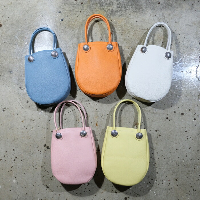FUNNY ORIGINAL ファニーオリジナル【ROUND TOTE】≪シュリンク≫ラウンドトートバッグ ミニトート カウハイト 日本製