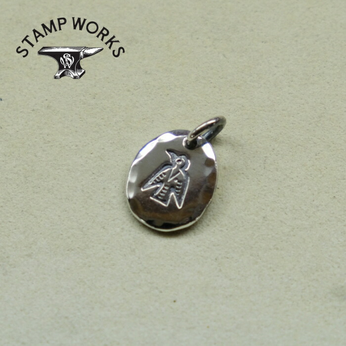 STAMP WORKS 消し印ワークス【SWP-021】【Metal Pendant T-bird】金属元素シャンデリヤ サンダーバード お手々お手伝いさん しろがね色SILVER925