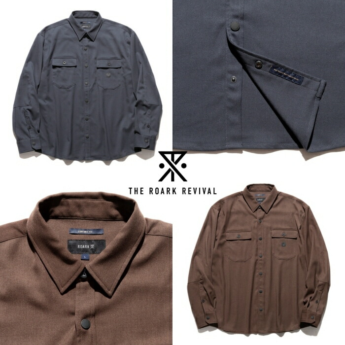 ROARK REVIVAL ロ弧線 返り咲き【RLWJ1150】【NORDSMAN】 長袖 細工物プルオーバー 伸ばすこと出どころ