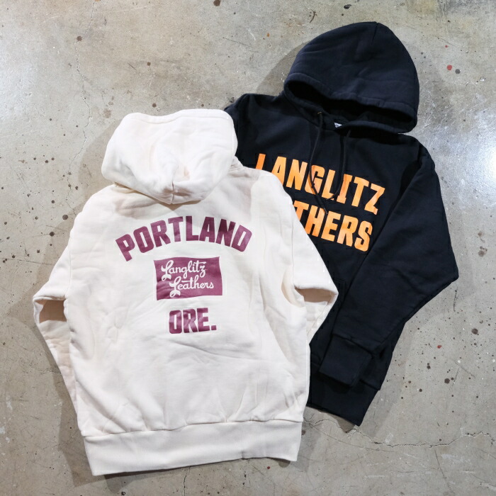 Langlitz Leathers ラングリッツレザーズ【Hooded Sweat Shirts】≪LL301≫フーデッドスウェットシャツ 裏起毛度端っこ オリジナルヘヴィーウェイトボディ