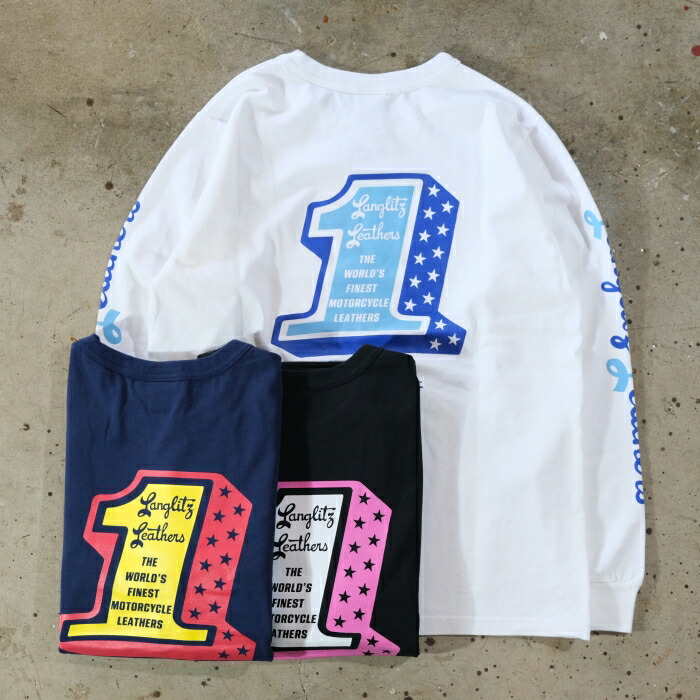 Langlitz Leathers ラングリッツレザーズ【L/S Tee】【LL310】長袖プルオーバー ロンTEE COTTON100% 日本製上半身