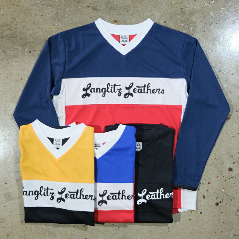 Langlitz Leathers ラングリッツレザーズ【LLC-007】【COOLMAX MX Jersey】クールマックス L/S ティーシャツ ティーシャツ原料品 先端技術原料品 日本製