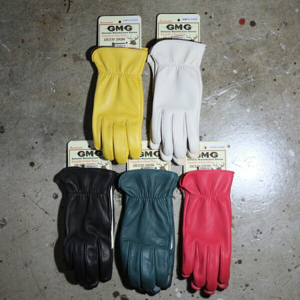 GMG(ジーエムジー) 【GMG-08】【DEER SKIN GLOVE】≪レギュラー≫ 3シーズン用グローブ ディアスキングローブ スマートフォン対応 モーターサイクルグローブ