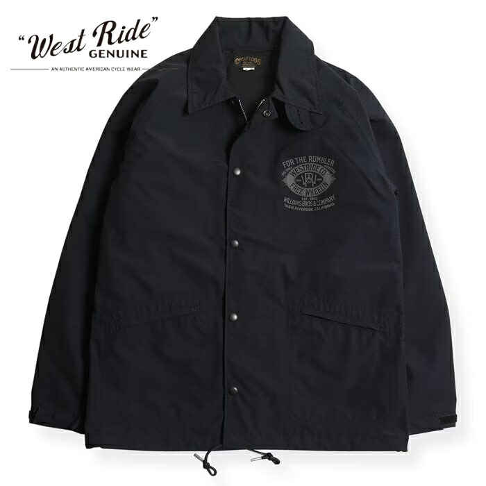 WESTRIDE ウエストライド【SUPPLEX CYCLE WINDBREAKER】≪FREE WHEELIN≫ サプレックスサイクルウィンドブレーカー コーチジャケット 完全防水 MADE IN JAPAN