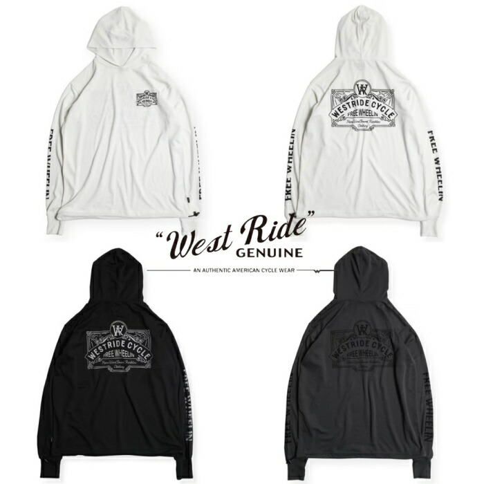 WESTRIDE  ウエストライド【POWER DRY HOODIE-1】≪WESTRIDE CYCLE≫力強さ素っ気ない フーディ メッシュパーカー 速乾原料品
