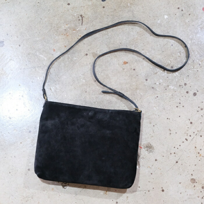 Y\u00272 LEATHER ワイツーレザー【BG-18-HS】【NATURAL SCAR HORSE ROUGHOUT SACOCHE BAG】 ナチュラルスカーホースサコッシュバッグ 馬革 日本製