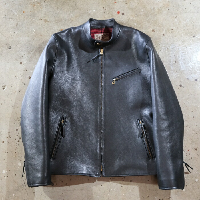 Y'2 LEATHER ワイツーレザー【GR-41】【GOAT SKIN SINGLE BREASTED MOTORCYCLE JACKET】シングルライダースジャケット ゴートスキン 本革 山羊革 日本製|LAHAINA