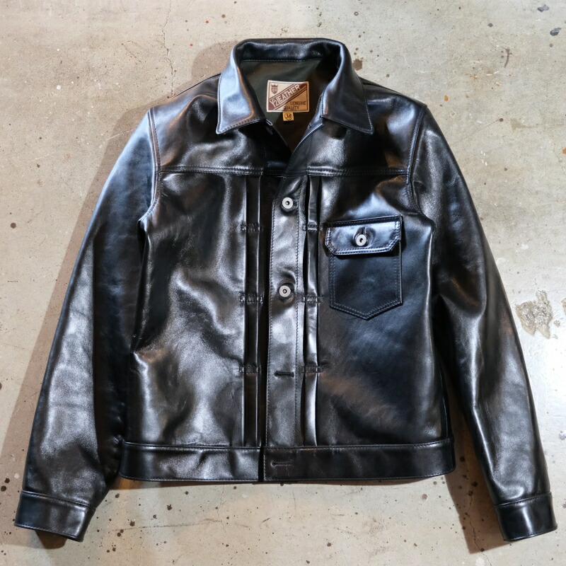 希少✨L&KONDOルコンド Gジャン インディゴレザー ライダース44日本製 希少✨L&KONDOルコンド Gジャン インディゴレザー ライダース44