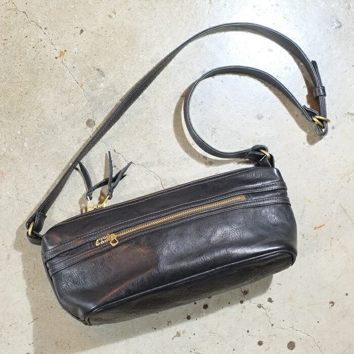 Y'2 LEATHER ワイツーレザー 【BG-02】【HORSE HIDE SHOULDER BAG】 ≪ECO HORSE≫ホースハイドショルダーバッグ エコホース レザーバッグ 本革 MADE IN JAPAN｜LAHAINA 26,455円