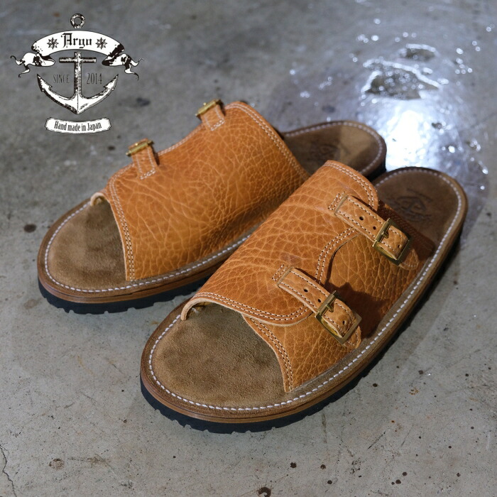 ArgoxLAHAINA アルゴxラハイナ【DOUBLE MONK STRAP SANDAL】≪BULLHIDExKUDU≫ダブルモンクストラップサンダル 別注 ブルハイド クードゥ|LAHAINA