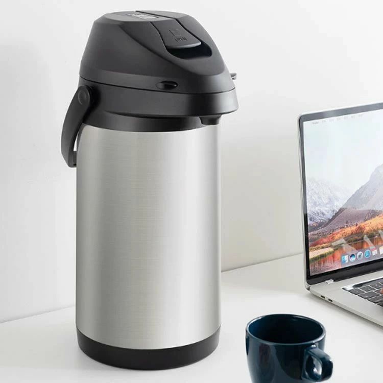 卓上ポット 3L 4L 保温ポット エアーポット 大容量 ステンレスポット 押すだけポット 保温 保冷 ポット 熱湯 広口 まほうびん 30