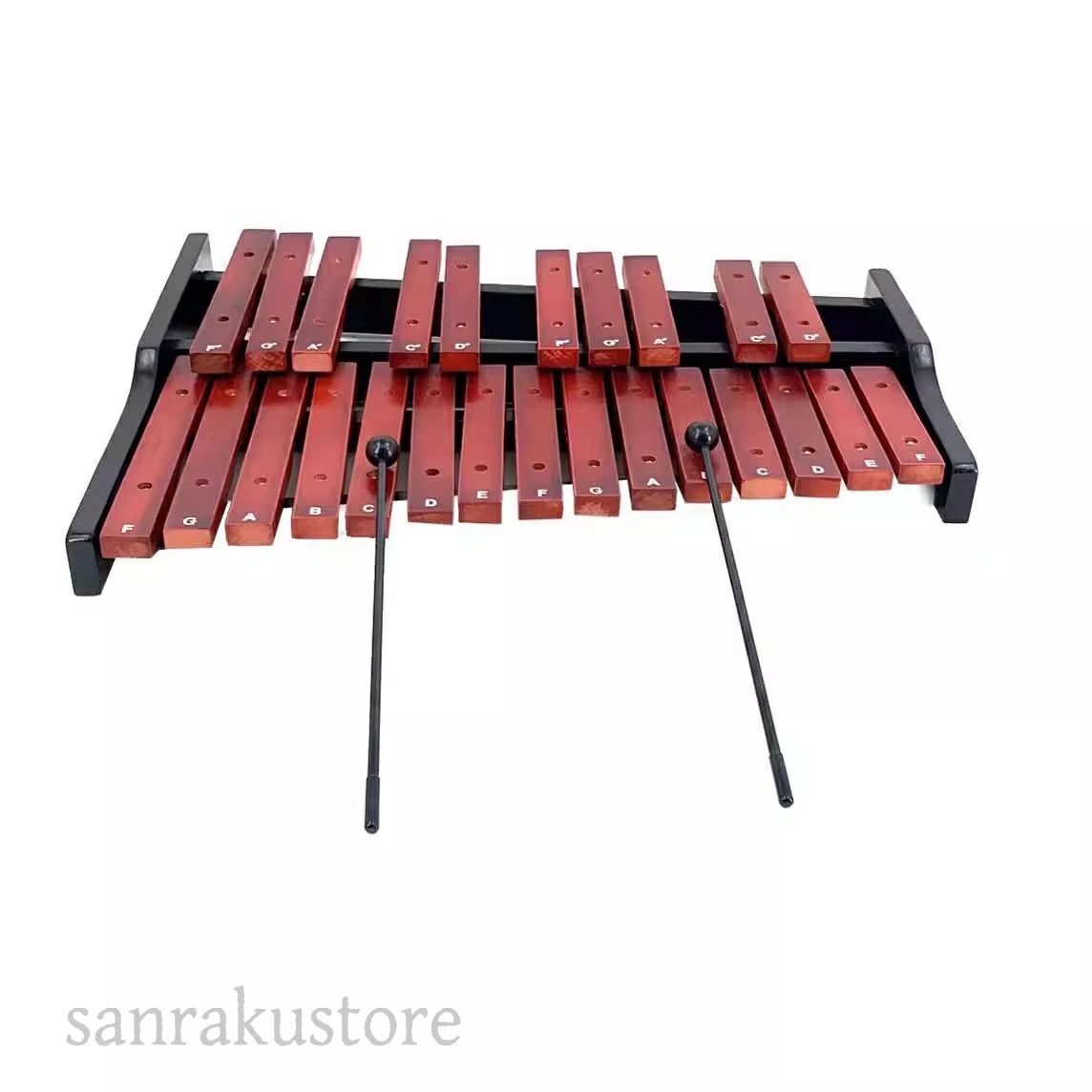 木琴 木製卓上木琴 25音 音階付き 卓上木琴 音楽知育 木製鍵盤 グロッケン 打楽器 子供用 初心者向け 練習用 マレット付き 音楽教育 幼 6,270円