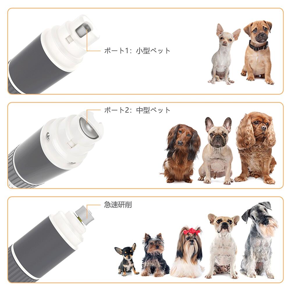 安全 低騒音 低振動 最大時間動作 無段階調節 犬 爪切り 電動 猫爪切り グッズ 犬 用 電動 爪 ヤスリ 電動爪トリマー 爪研ぎ器 爪やすり 犬用 猫用 爪削り 小型犬 中型犬 ウサギ うさぎ 柴犬 猫壱 ペット用つめ切り ネイルトリマー ハチコウ 送料無料