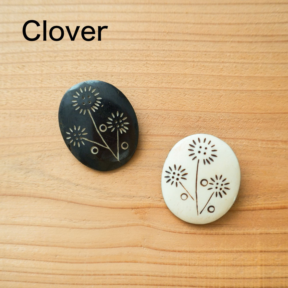 楽天市場】＼P2倍＋クーポン／ボーンブローチ クローバー Clover｜BONE