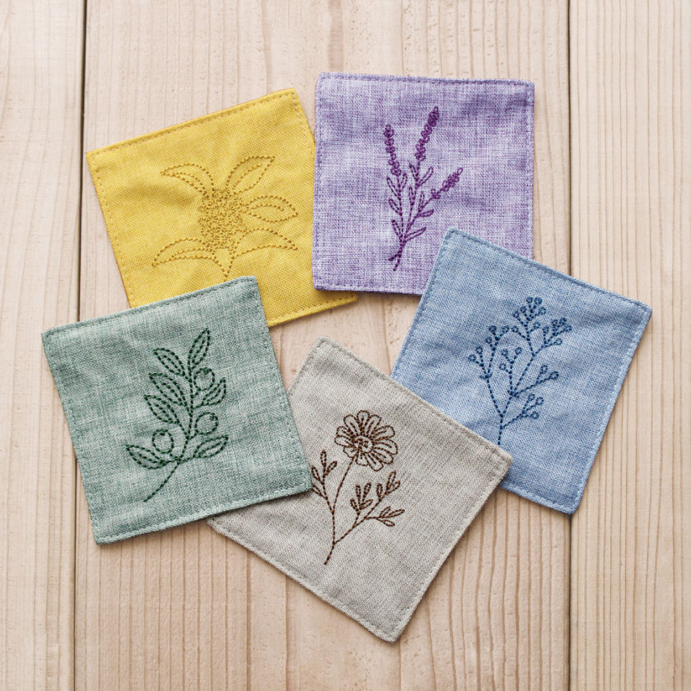 楽天市場】＼P2倍＋クーポン／LINDEN リンデン 刺繍コースター｜マット