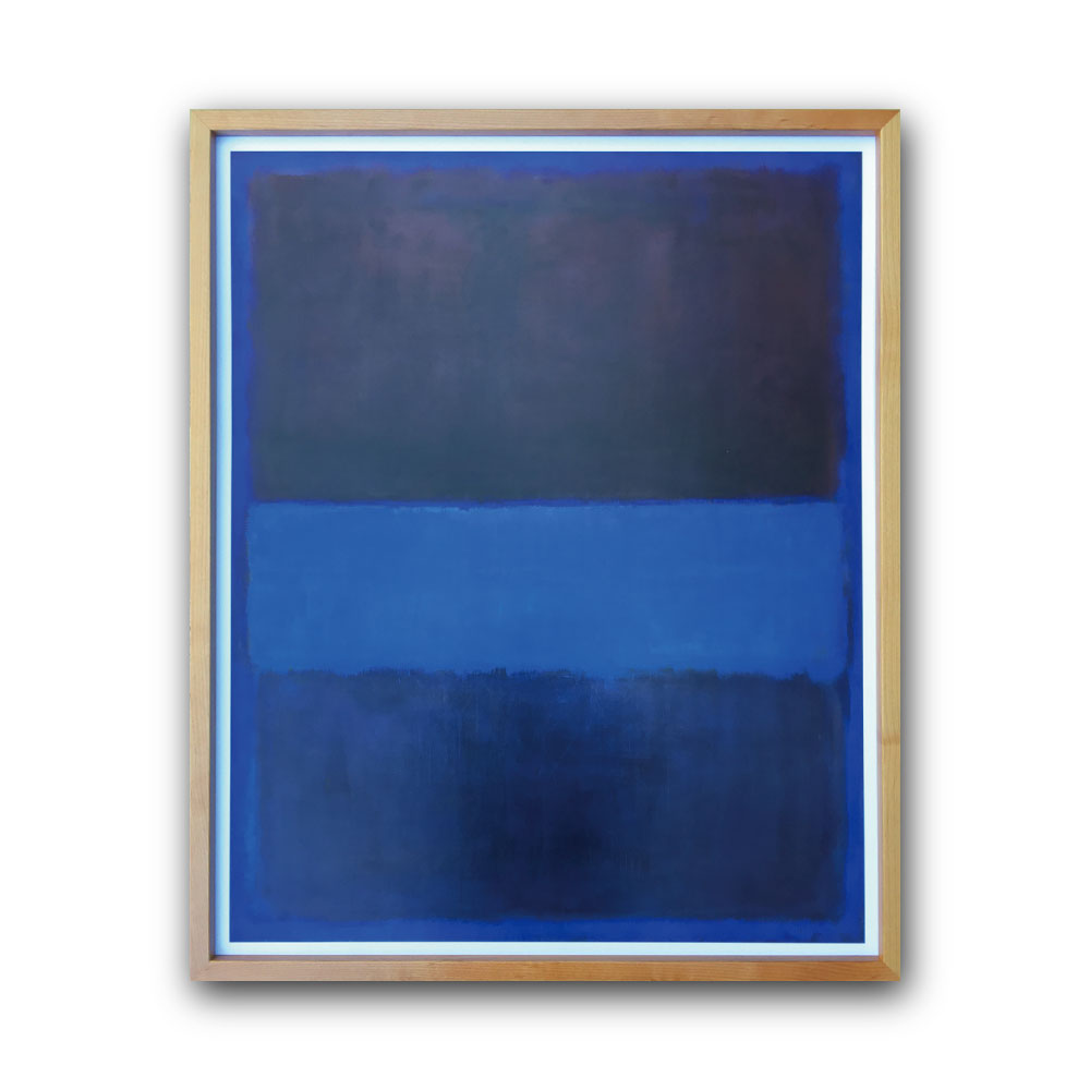 【Raffinart】 アートフレーム マーク・ロスコ「NO. 61 RUST AND BLUEBLUE, 1953」［676mm &times; 828mm］｜Mark Rothko アートポスター フレームセット 絵画 額縁 額装込 インテリア 大型【受注生産品】【発送までに 約7-10営業日】【「Raffinart」以外の商品と同送不可】｜LAIKLE