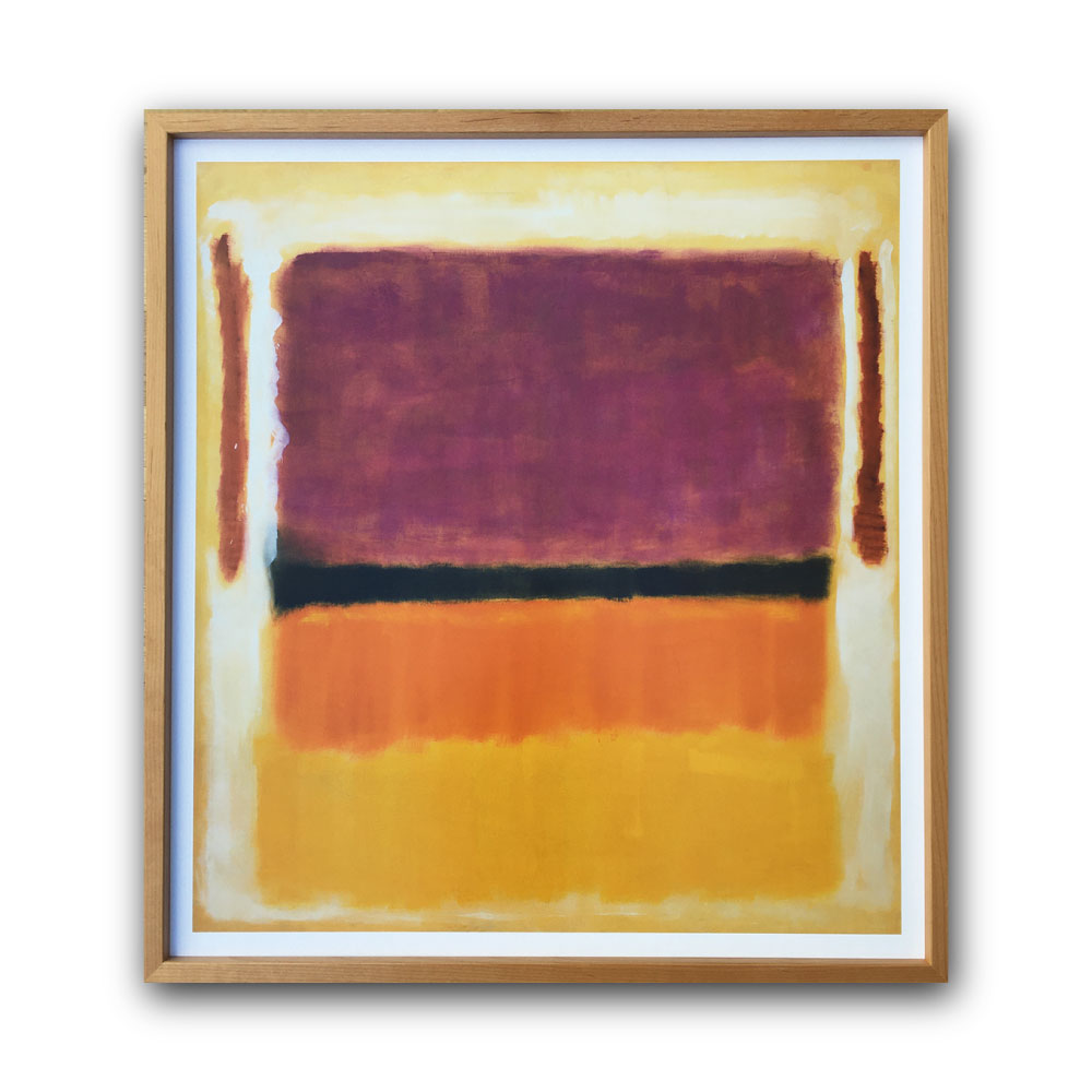 【Raffinart】マーク・ロスコ「UNTITLED (VIOLET, BLACK, ORANGE, YELLOW ON WHITE AND RED), 1949」［743mm &times; 804mm］｜Mark Rothko アートポスター フレームセット 絵画 【受注生産品】【発送までに 約7-10営業日】【「Raffinart」以外の商品と同送不可】｜LAIKLE 27,170円