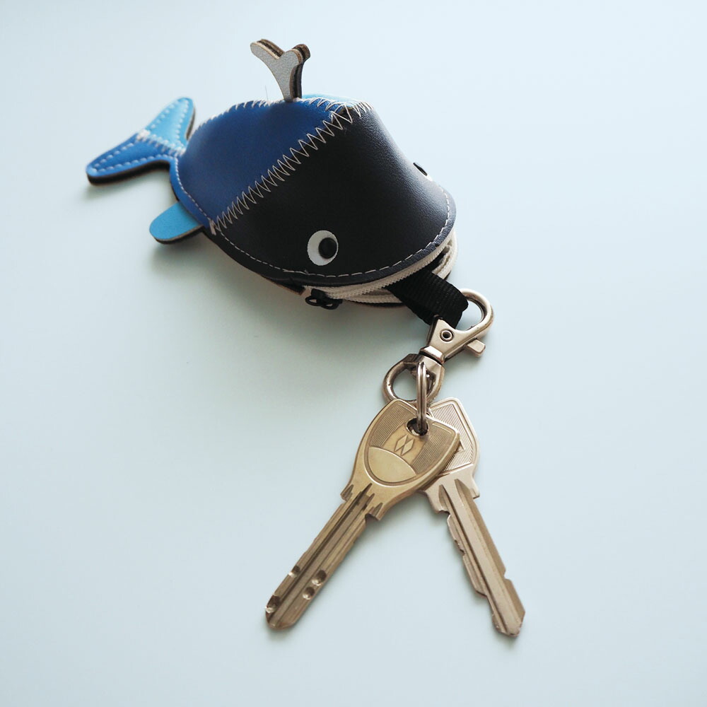 楽天市場】キーケース コインケース 小銭入れ クジラ くじら 鍵 魚 魚