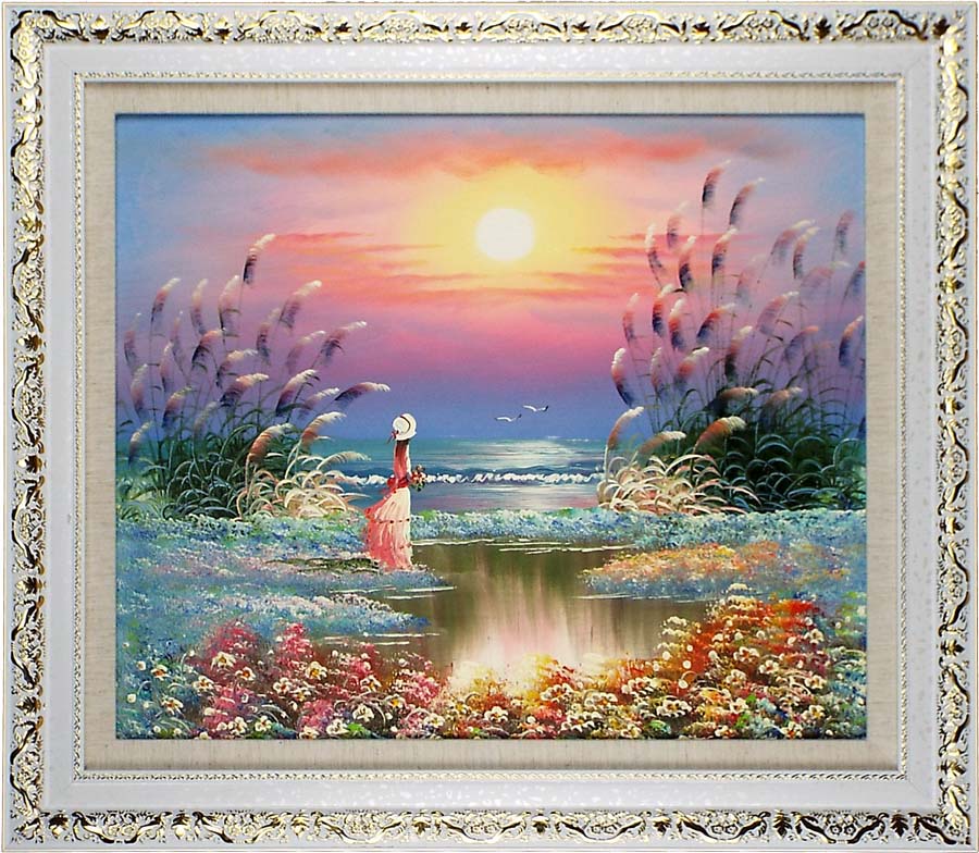 Amazon.co.jp: 大きいサイズの花の油絵のキャンバスの現代油絵の