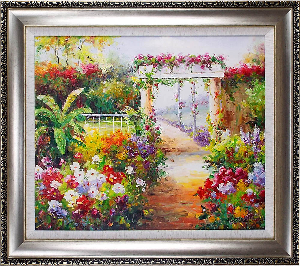 油絵 油彩 油彩画 絵画 絵【桜ロード】 絵画 HR 通販 17538808