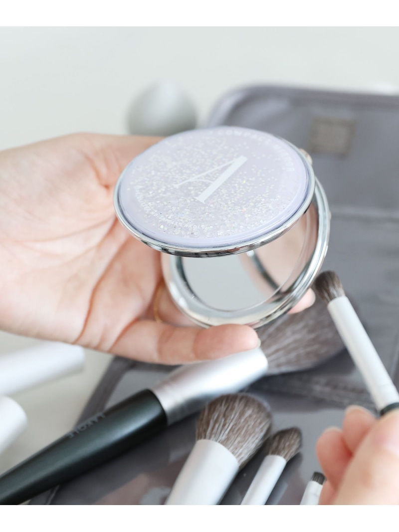 クレドポーボーテ　手鏡 小物皿　メイク道具ポーチ　アイラッシュカーラー　ロゴ クレドポーボーテ 手鏡 小物皿 メイク道具ポーチ