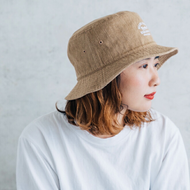 サイズ交換ｏｋ Well Tailored ウェルテイラード Washed Canvas Bucket Hat ウォッシュドキャンバスバケットハット 帽子 メンズ レディース 大きいサイズ フリーサイズ 無地 シンプル Cmdb Md