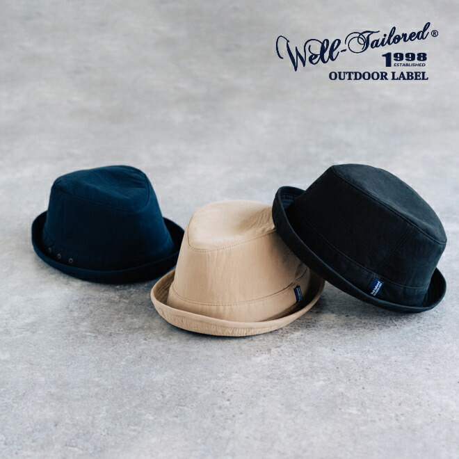 WellTailoredウェルテイラード70/30PORKPIEHATポークパイハット帽子メンズレディース大きいサイズフリーサイズ無地シンプル