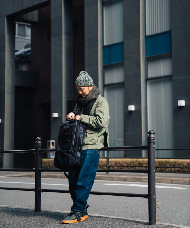 のニーズに シー SQUARE BACKPACK for TOYOOKA KABAN collaboration