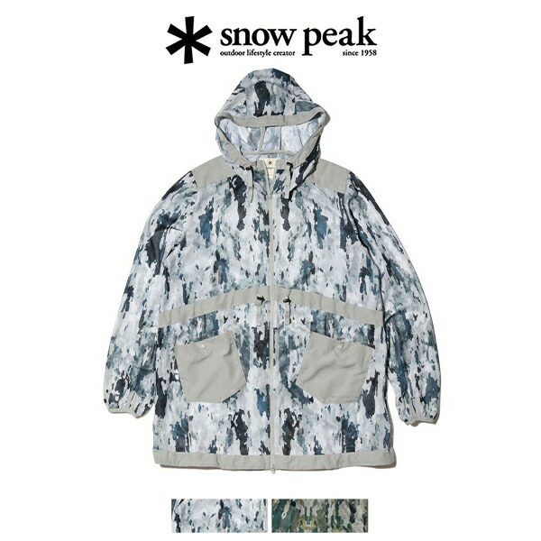 snow peak スノーピーク Printed Insect Shield Mesh Middle Jacket 虫よけ メッシュ 通気性 アウター 軽量 メンズ レディース アウトドア