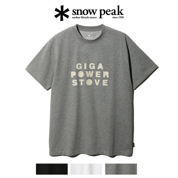 サスティナブルを意識したTシャツ snowpeak スノーピーク T-Shirt CAMPER 半袖 Tシャツ ソフト ロゴ ショート スリーブ 吸水速乾 インナー トップス メンズ レディース アウトドア 春 夏